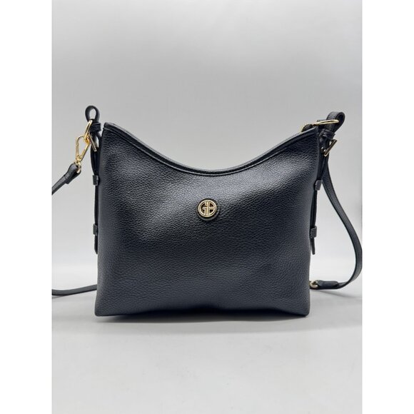 GIANI BERNINI Pebbled Soft medium women's shoulder crossbody bag - Black NEW! - Picture 9 of 16